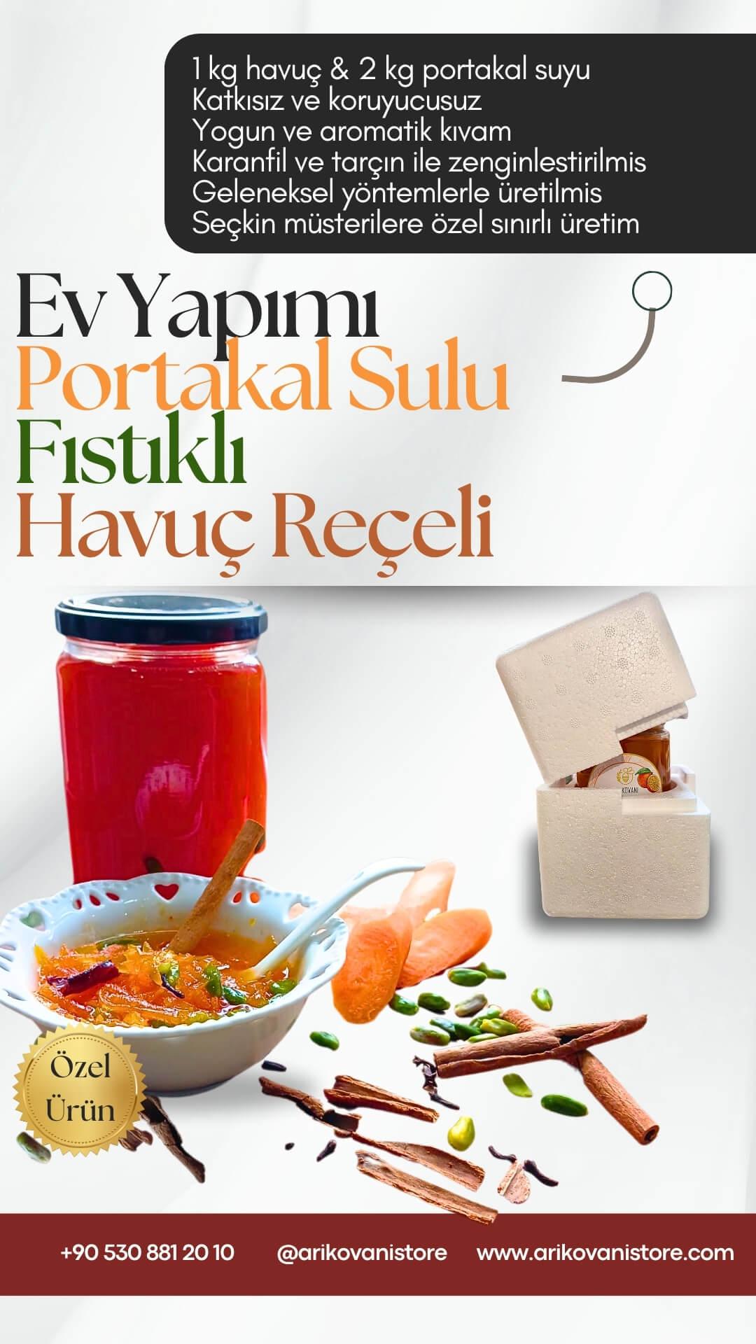 Ev Yapımı Doğal Reçel Çeşitleri (900gr) - arikovanistore