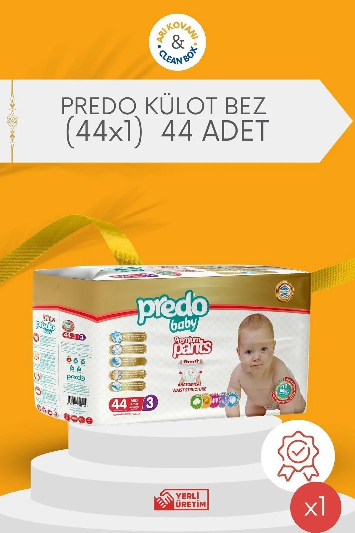 Premium Pants Külot Bezi 3 Numara (4-9kg) Mıdı 44 Adet - arikovanistore