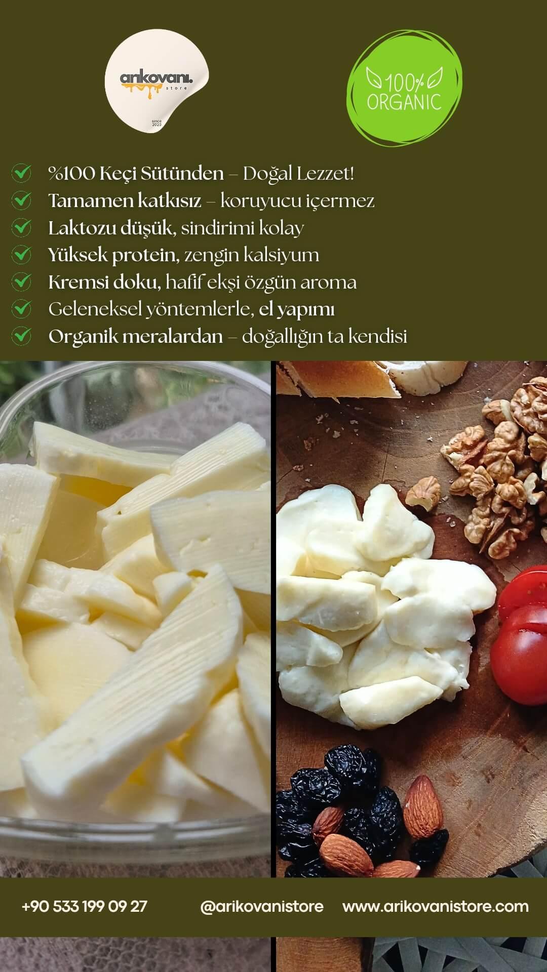 Doğal % 100 Keçi Sütü Peyniri - arikovanistore