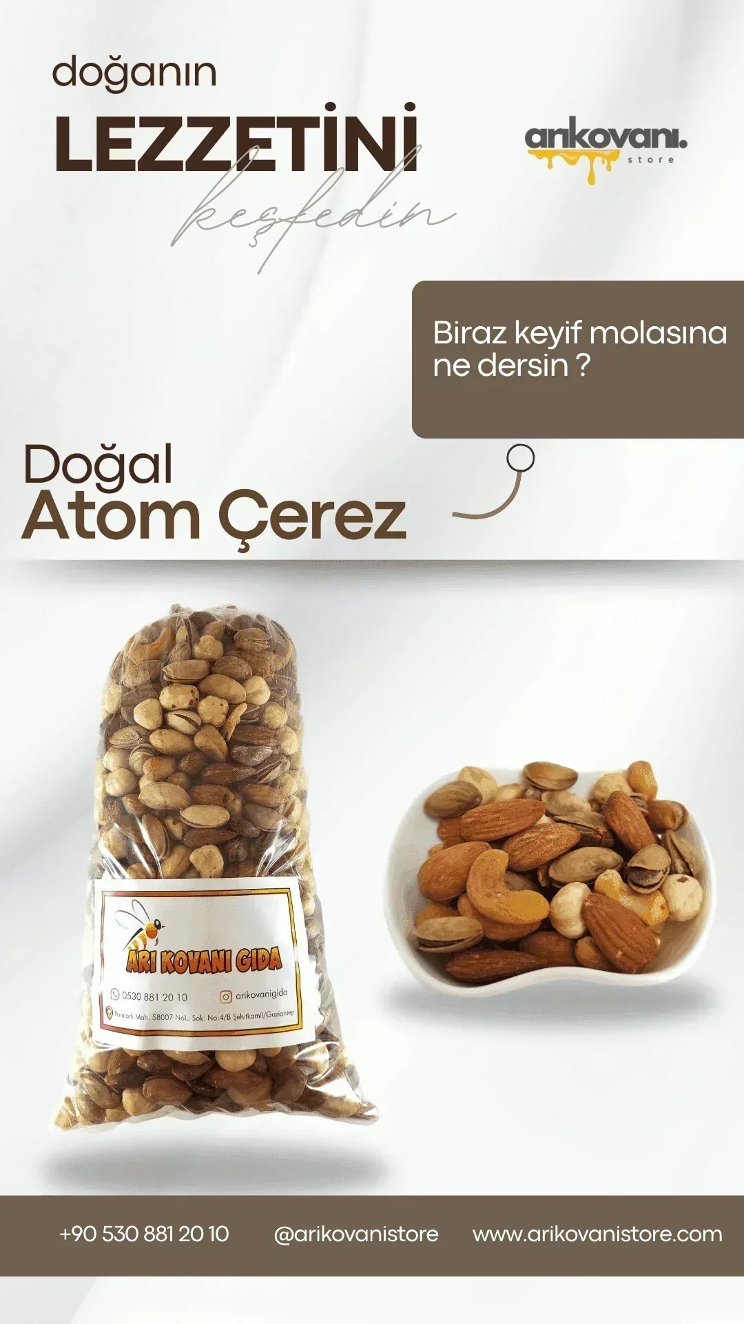 Doğal Atom Çerez - arikovanistore