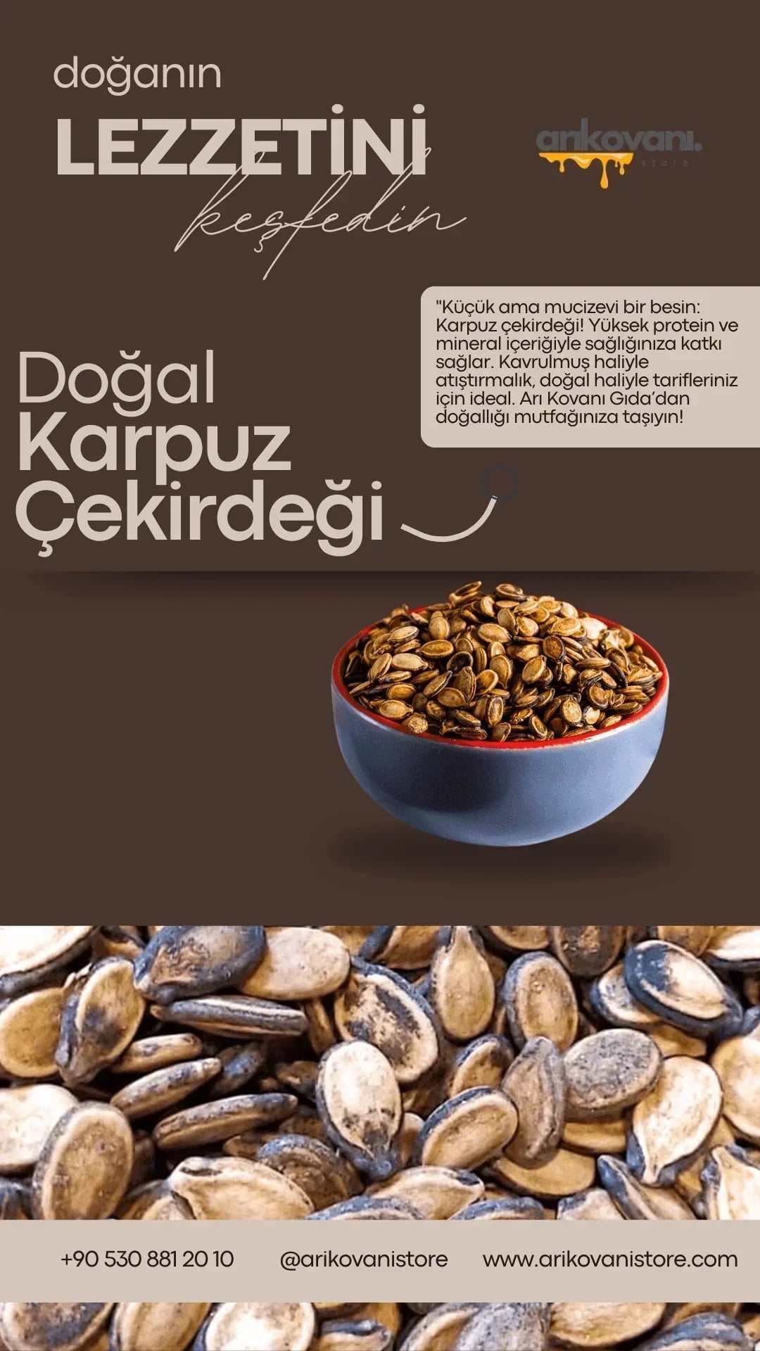 Doğal Karpuz Çekirdeği - arikovanistore