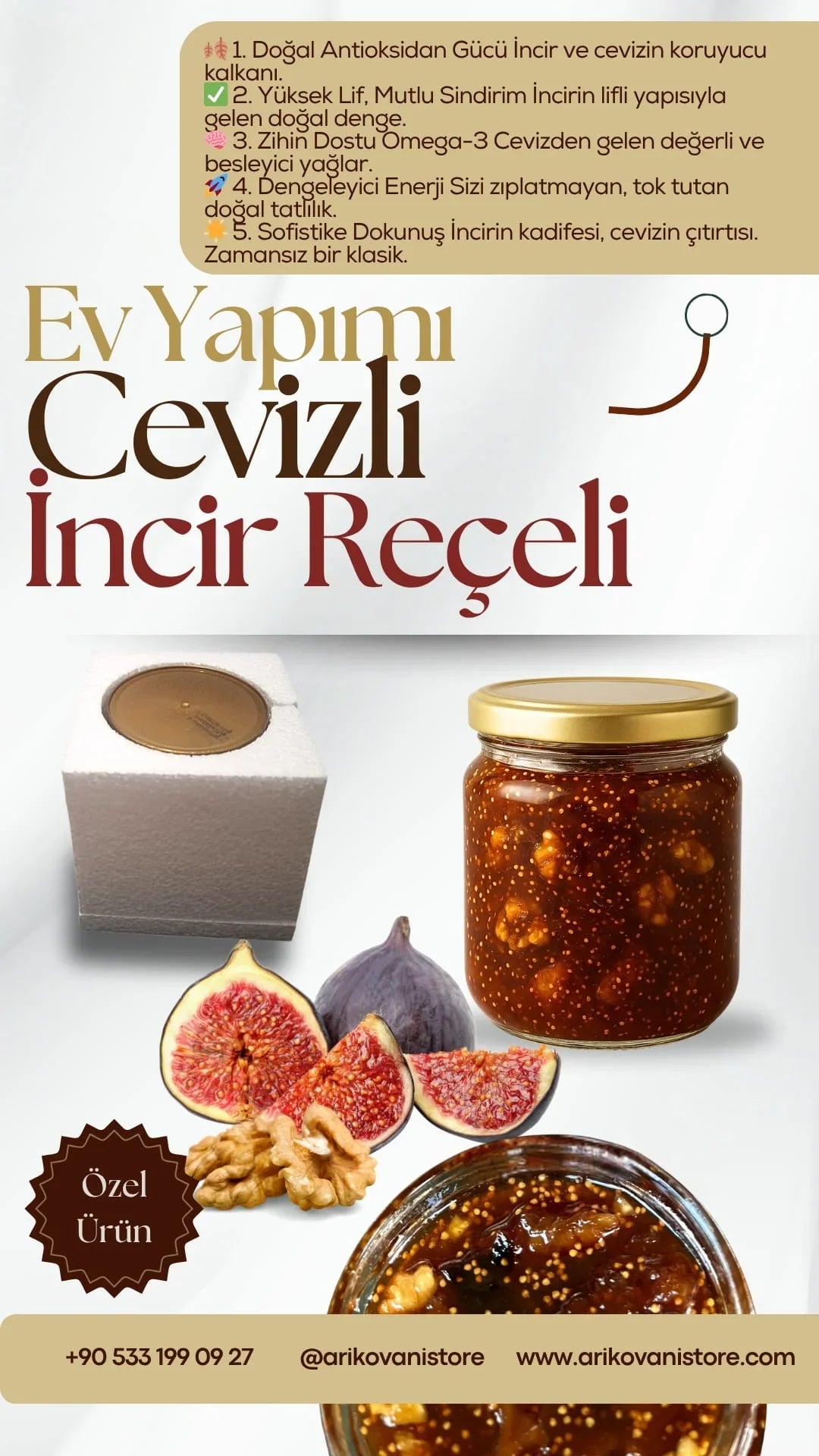Ev Yapımı Doğal Reçel Çeşitleri (Brüt 675Gr)