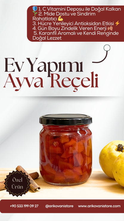 Ev Yapımı Doğal Reçel Çeşitleri (Brüt 675Gr)